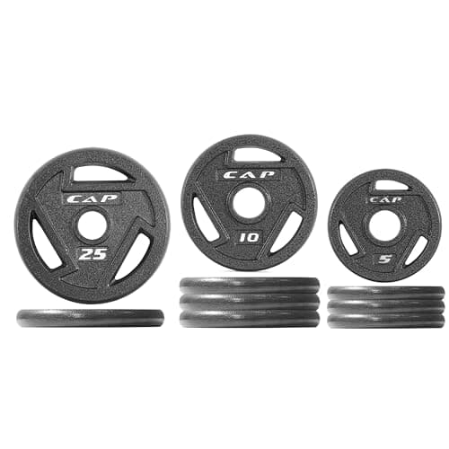 CAP Elite 110 lb Olympic Cast-Iron Plate Set