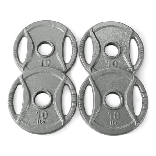 Amazon Basics 2" Olympic Grip Plates (Pairs)